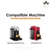 کپسول قابل شارژ ورتولاین همراه درب فویلی Reusable Coffee Capsule G4